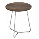 Стол журнальный SIGNAL ALTA B орех/хром 45